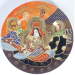 Japans Satsuma wandbordje